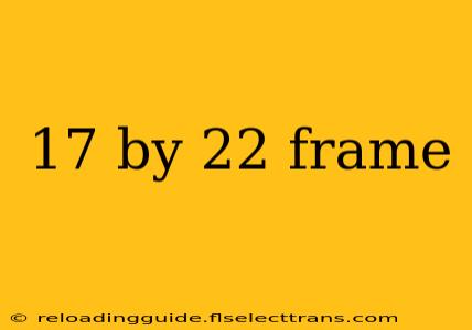 17 by 22 frame