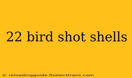 22 bird shot shells