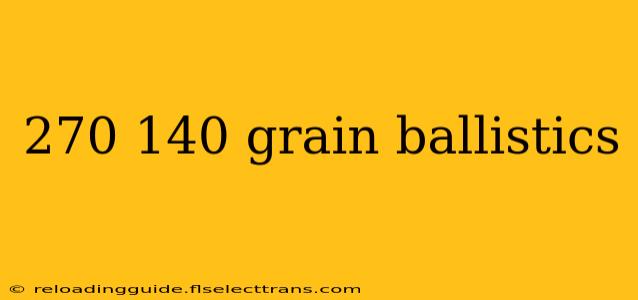 270 140 grain ballistics