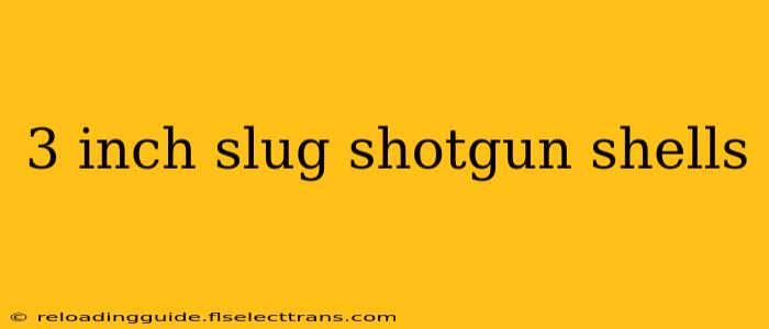 3 inch slug shotgun shells