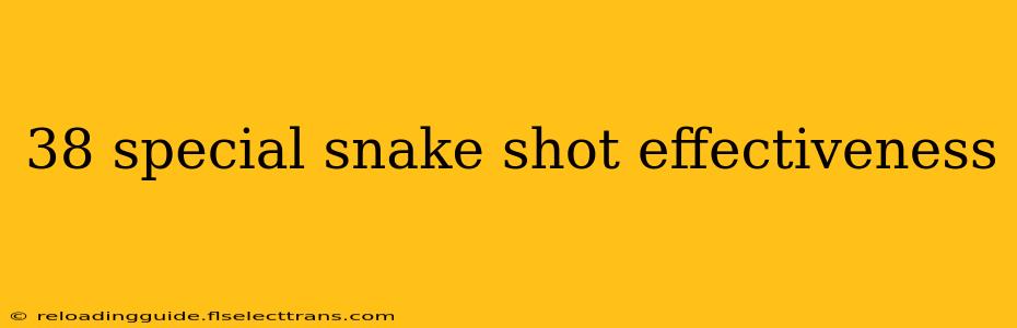 38 special snake shot effectiveness