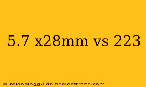 5.7 x28mm vs 223