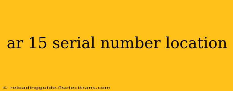 ar 15 serial number location