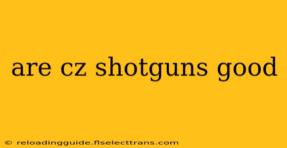 are cz shotguns good