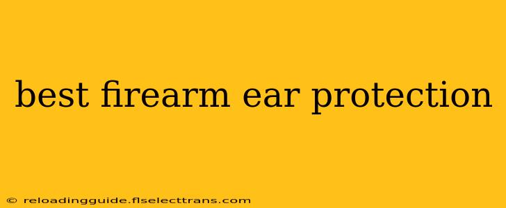 best firearm ear protection