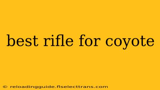 best rifle for coyote