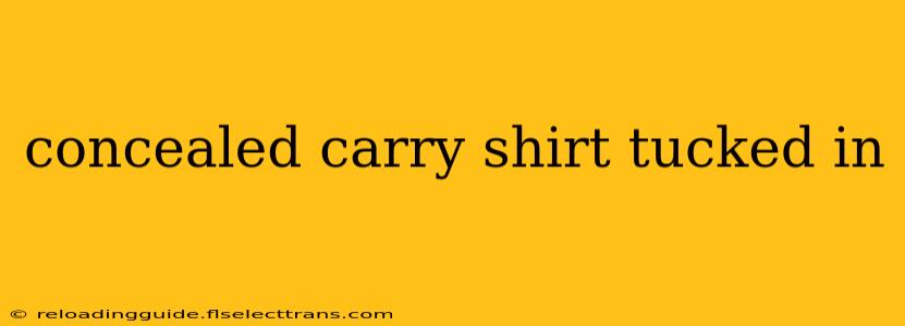 concealed carry shirt tucked in