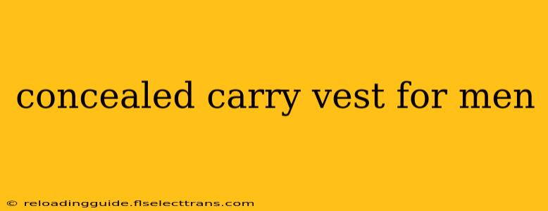 concealed carry vest for men