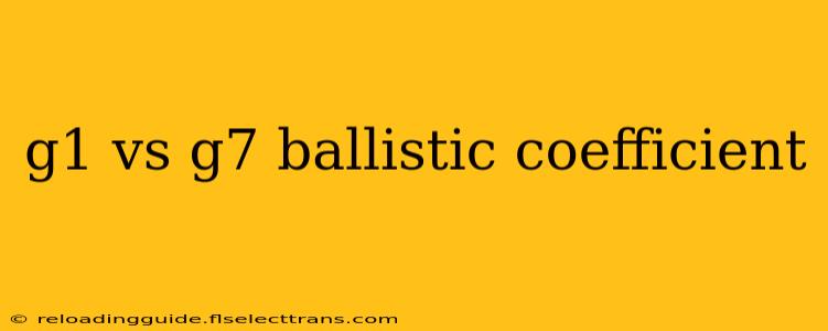 g1 vs g7 ballistic coefficient