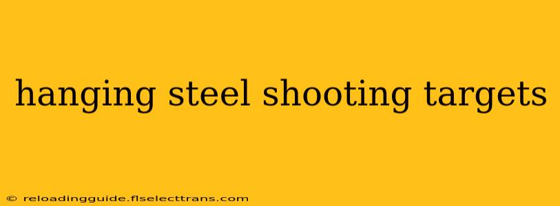 hanging steel shooting targets