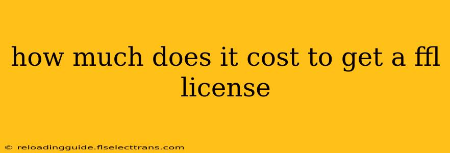 how much does it cost to get a ffl license