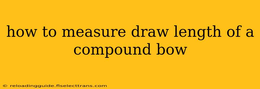 how to measure draw length of a compound bow