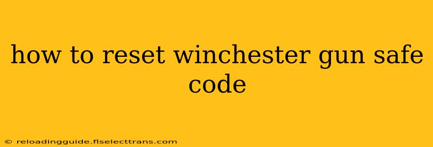 how to reset winchester gun safe code