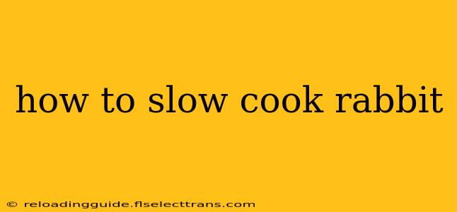 how to slow cook rabbit