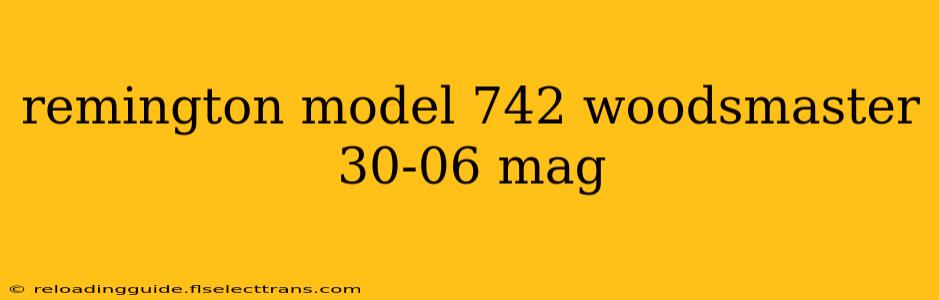 remington model 742 woodsmaster 30-06 mag