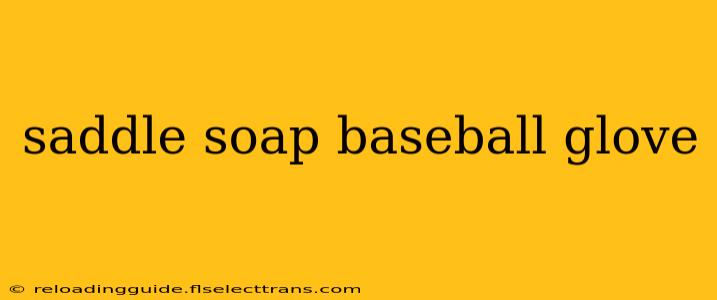 saddle soap baseball glove