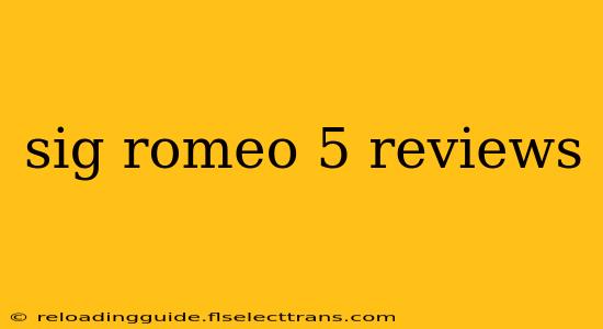 sig romeo 5 reviews