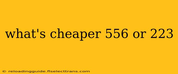 what's cheaper 556 or 223