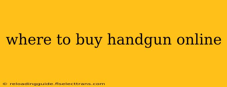 where to buy handgun online