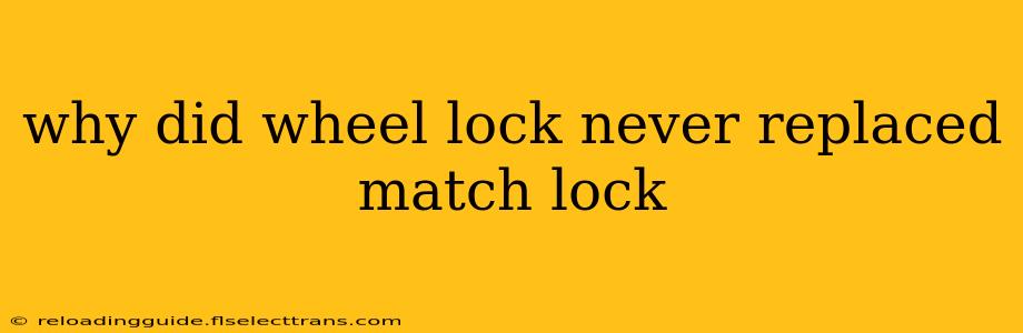 why did wheel lock never replaced match lock