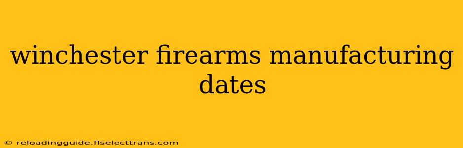 winchester firearms manufacturing dates